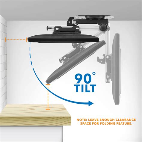 under cabinet tv bracket mount|tv stand that attaches to.